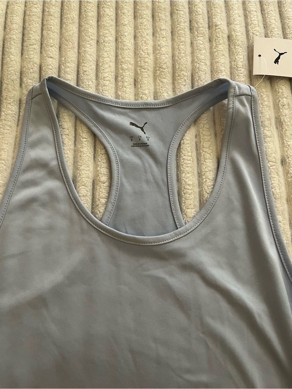 Puma Light Blue Racerback Tank - Picture 2 of 10